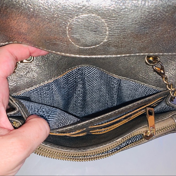 Gold marbled crossover clutch - Picture 4 of 8